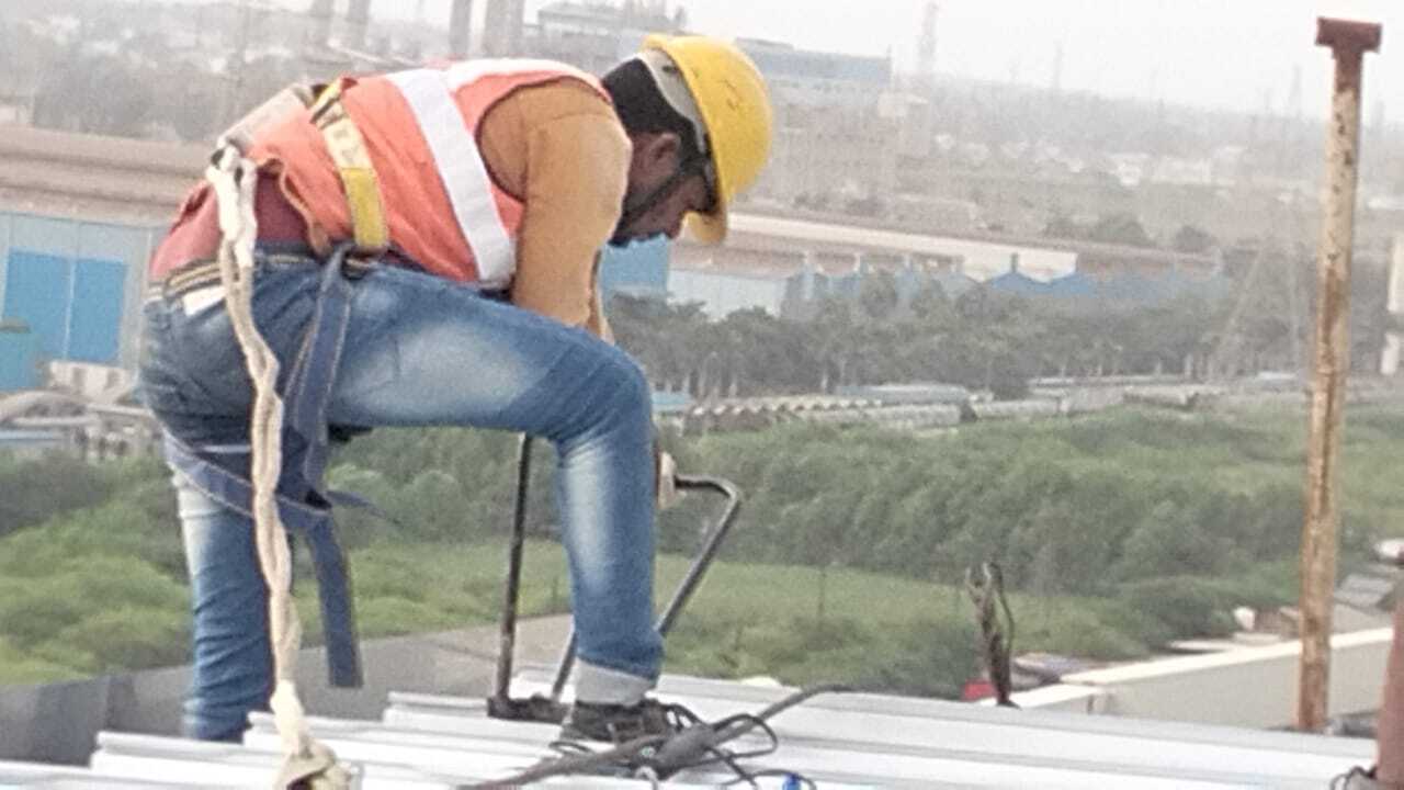 Industrial roofing project by Rishonn &amp; Reyansh at